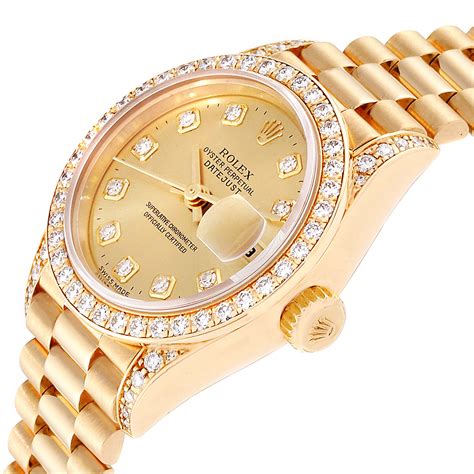 rolex datejust dames goud|rolex lady datejust gold.